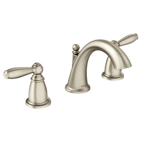 The spout enhances the curvature of the faucet body and handle, for a truly polished look. . Moen brantford